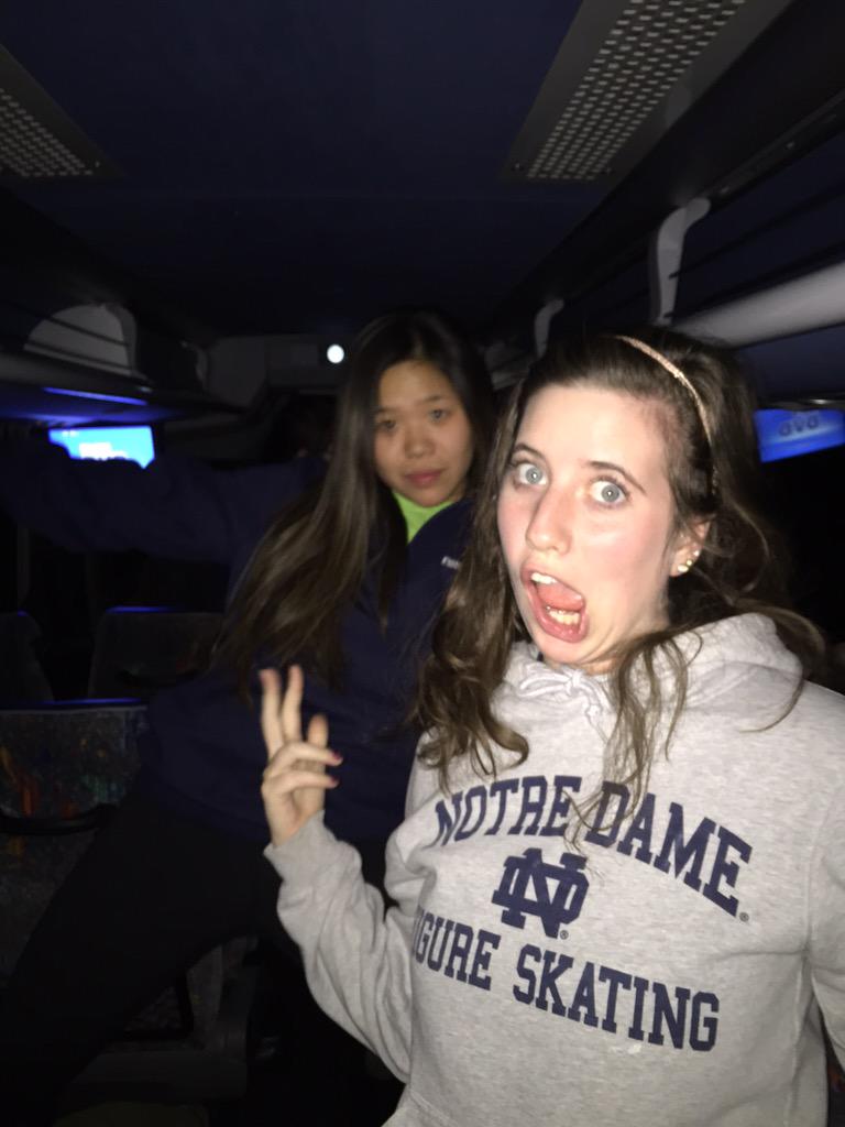 NDFigureSkating's tweet photo. Turn it down for what?..........Bus Rides! #Ndfsc #MidPac15 http://t.co/fBDCyLfrrj