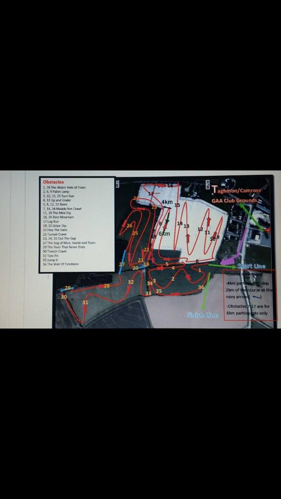 tcfunrun's tweet photo. Heres a sneak peek at the layout of the course for tomoros #MudSweatAndtears @OfficialWexGAA @taghmoncamross http://t.co/DvXAPYD1lo