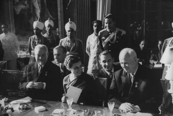 This is What Indira Gandhi and Nikita Khrushchev Looked Like  in 1955 