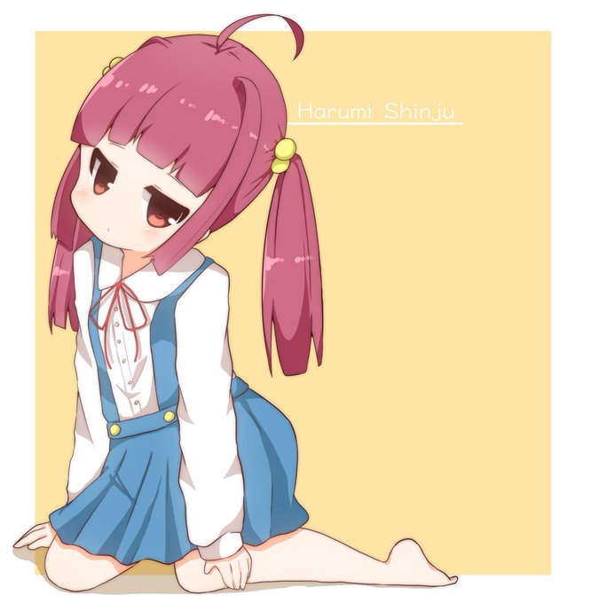 ぷも🐧さんがTwitterに投稿した晴海シンジュ(ゾンビランドサガ)のイラスト。