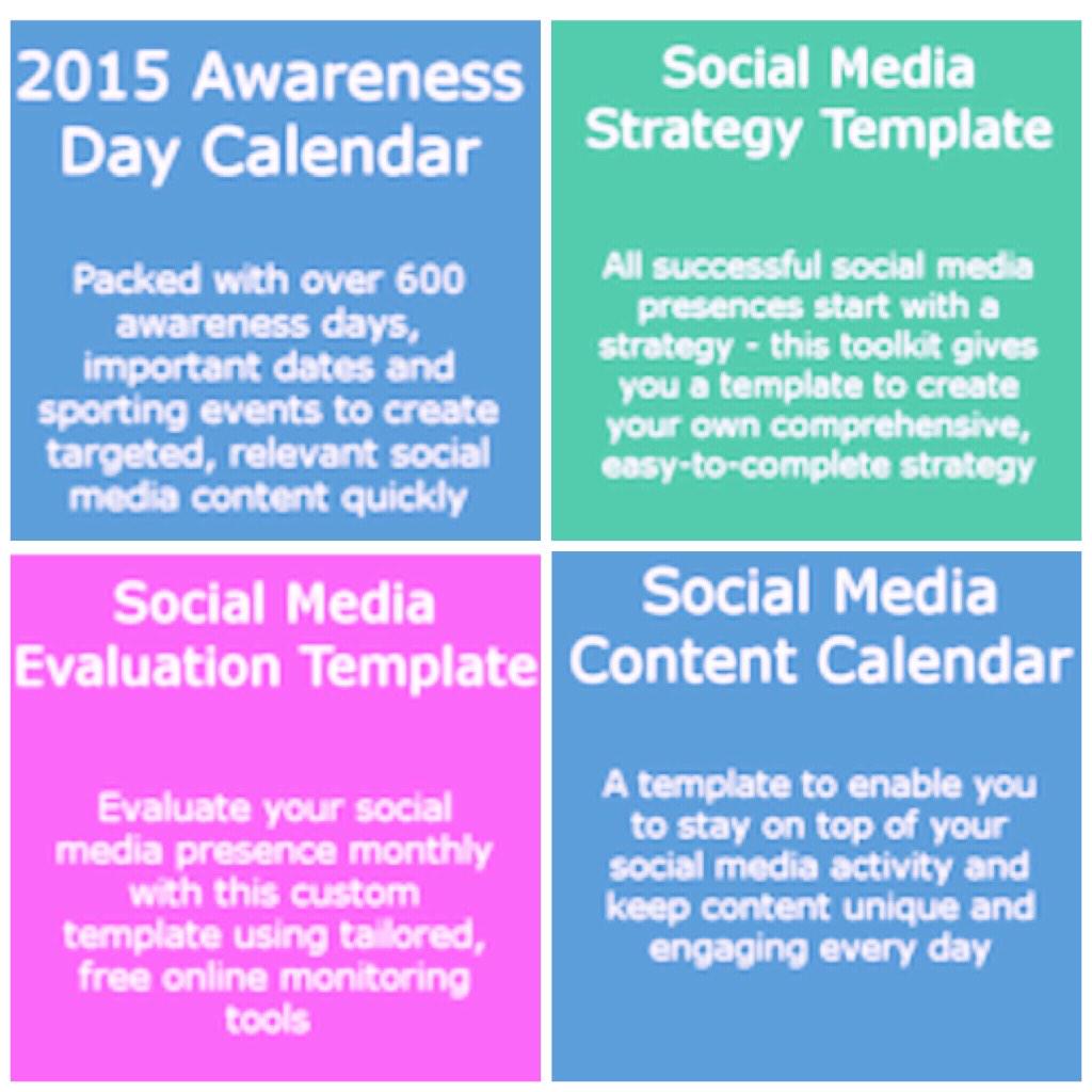 SocialToolkits's tweet photo. A snapshot of the #socialmediatoolkits available to download from http://t.co/8PkeXqCMw2 #strategytemplate #content http://t.co/sgG5inDCGH