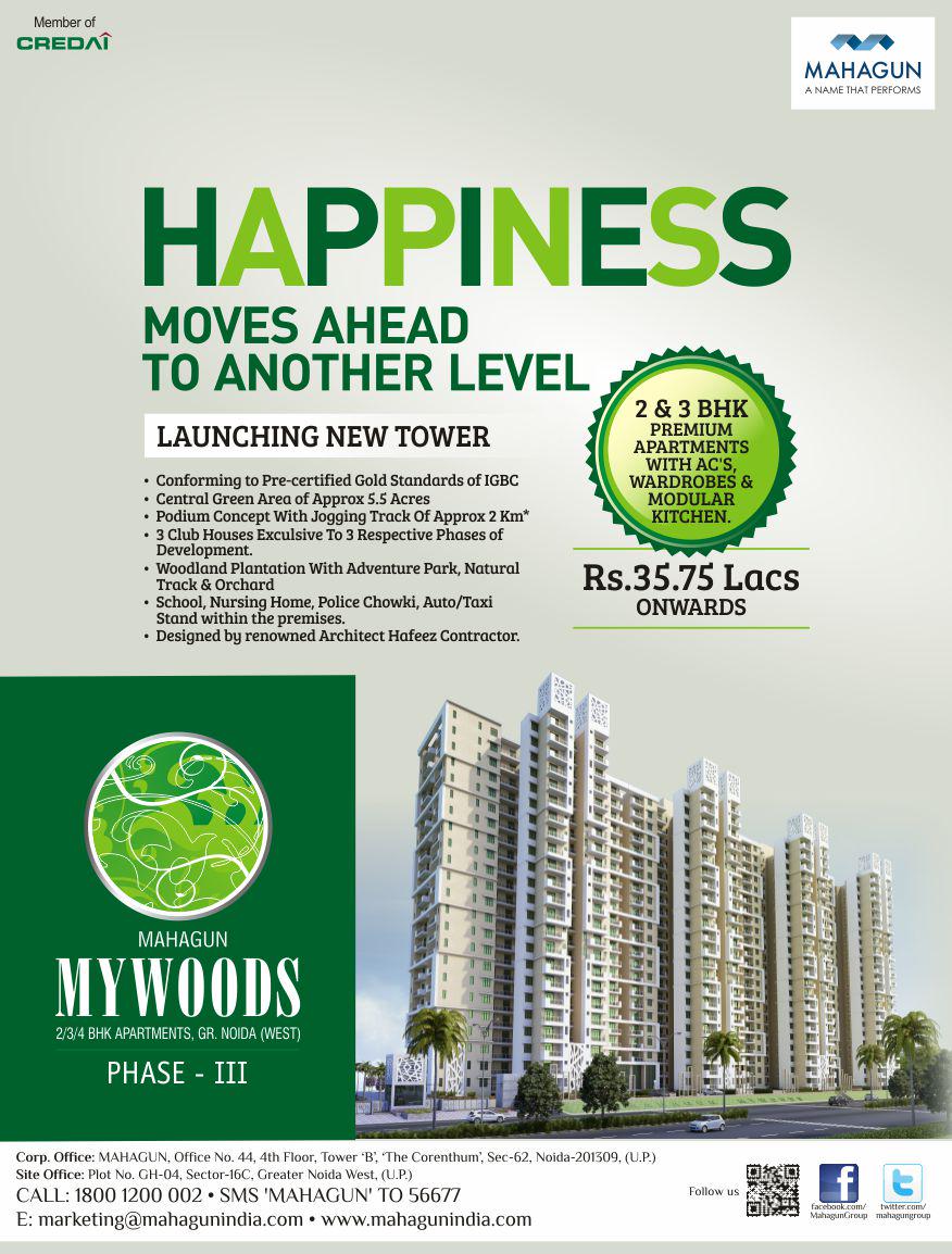 IndiaMahagun's tweet photo. 2/3 Premium Apartments with AC'S, Wardrobes &amp; Modular Kitchen Starting @ 35.75 Lacs Onwards. Call Now: 1800 1200 002 http://t.co/75fcZlArFX