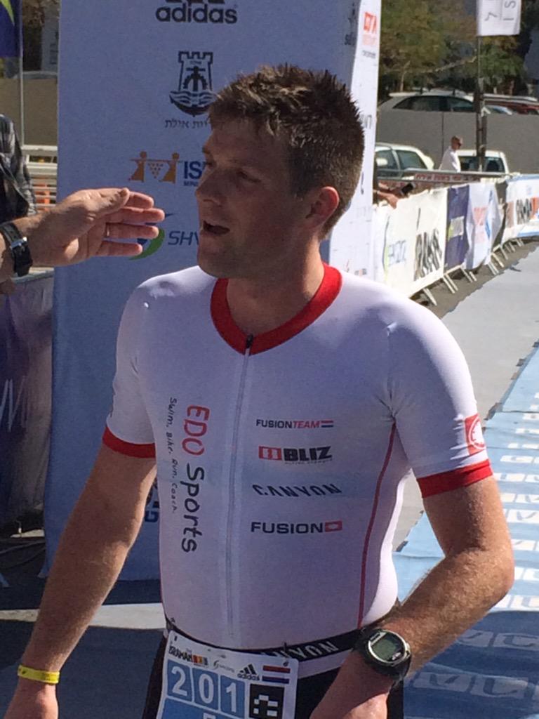 Van der Meer second at Israman 113. Dmitry Garbovsky 3rd