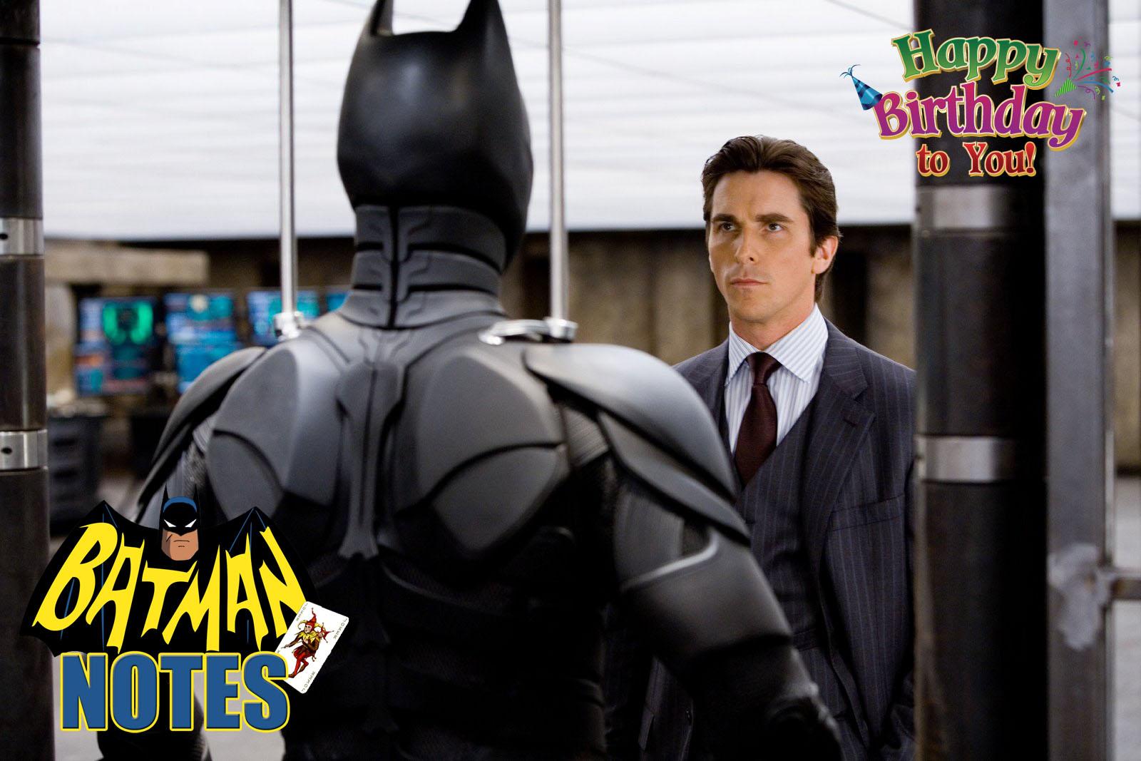 Happy Birthday Christian Bale (aka Bruce Wayne/Batman)! 
