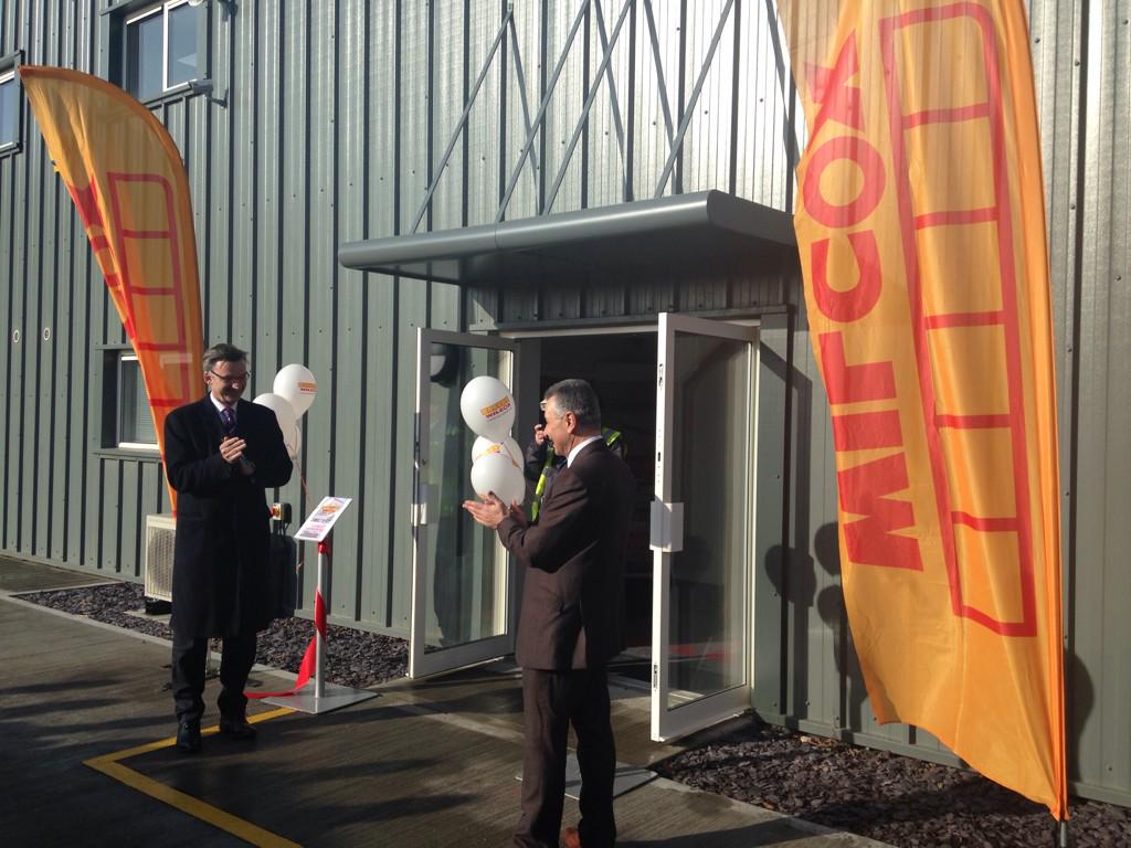 EmmaButcher4's tweet photo. @smmt 's @MikeHawesSMMT opens Wilcox's new CV plant. 30 new jobs 40% more capacity. Congrats Vito, Chris and the team http://t.co/rH288qH2CO