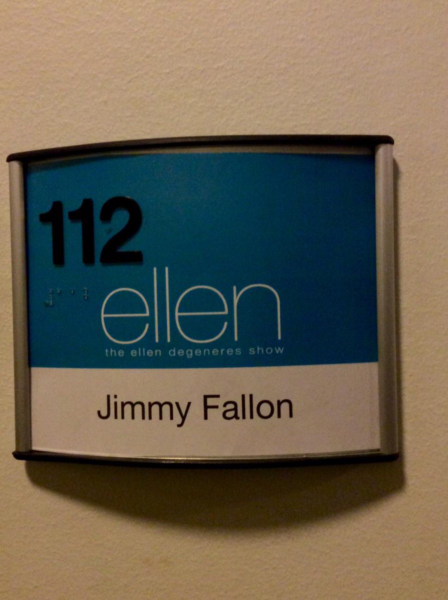 "<a href="/jimmyfallon/">Jimmy Fallon</a>: I'm on <a href="/TheEllenShow/">The Ellen Show</a> (who is scary fun) with <a href="/Sia/">sia</a> (who is awesome) today. Then I'm off to AZ! "