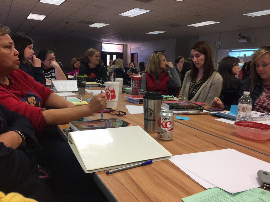 Dr_K_BENTON's tweet photo. FHES 3rd grade attentively engaged in professional learning. @FuhreySamantha #FHESWolfpack #NCSSBeTheBeBest http://t.co/XdmKpKxAfy