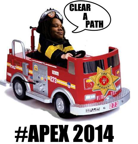TehEddboy's tweet photo. The prophecy of Apex 2014 has come to pass. "...THE FIRE MARSHAL WILL COME AND SHUT US DOWN!" #Apex2014 #Apex2015 http://t.co/3Qgp1WIZE8