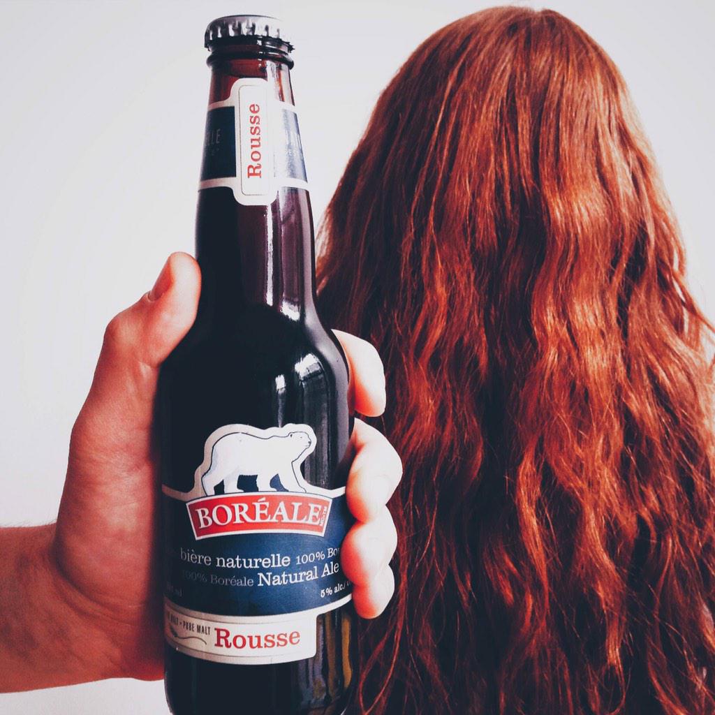 On l'aime notre #rousse. #biereboreale