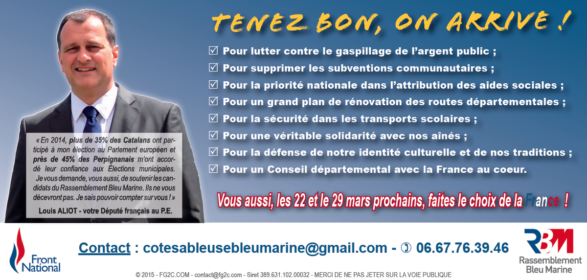 UnPatriote's tweet photo. RT @Xavier_Baudry: Nos ambitions pour la #Côte #Sableuse avec @louis_aliot #Canet #StCyprien #departementales2015 http://t.co/9PofrFZmBb