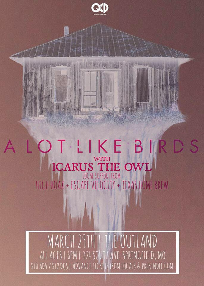 sethisMusic's tweet photo. 3.29.2015

@alotlikebirds
@Icarustheowl
@highhoax
@EV_Band
+

SPRINGFIELD, MO

Tix: https://t.co/DVjmYuDYGA

RT http://t.co/nQS9qW3Zcv