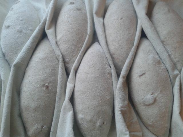 RiotRye's tweet image. Couched Walnut Sourdough heading off for a snooze. #RealBreadIreland #ValueTheProcess