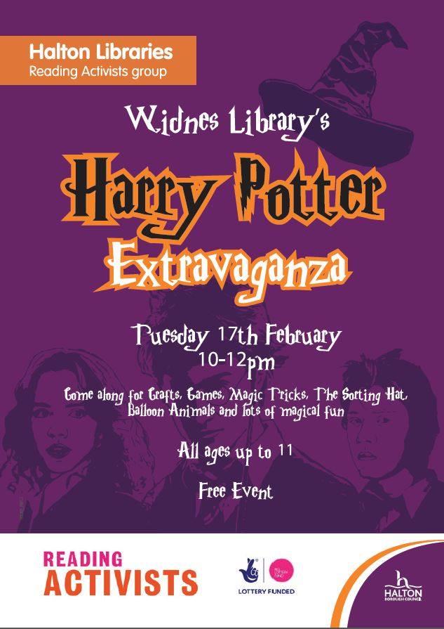 HaltonLibraries's tweet photo. Our Harry Potter Extravaganza is 2 weeks today - half term fun for kids at Widnes library http://t.co/ICzo8bSnDp