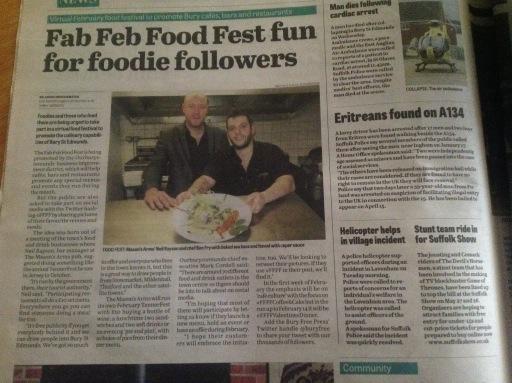 C 2days <a href="/buryfree/">Bury Free Press</a> The Fab Feb Food Fest is launched in <a href="/ourburysteds/">Our Bury St Edmunds</a> &amp; features <a href="/MasonsArmsBSE/">Masons Arms BSE</a>
