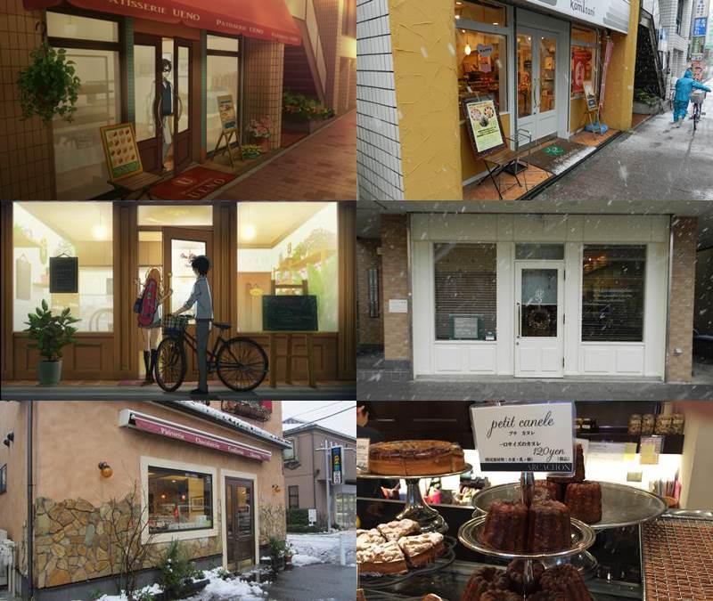 あにたび アニメ聖地巡礼情報サイト 四月は君の嘘 聖地紹介 上からカヌレを買った店 カミタニ かをりの家モデルの美容室 その場所に以前あったケーキ屋 アルカション です Kimiuso 君嘘応援 君嘘 Http T Co R4wewydcgz Http T Co