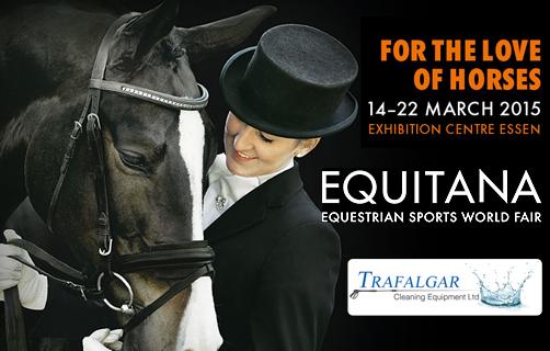 TCE will be at the EQUITANA Exhibition Centre Essen, France; 14 - 22 March with their Paddock Cleaner range.