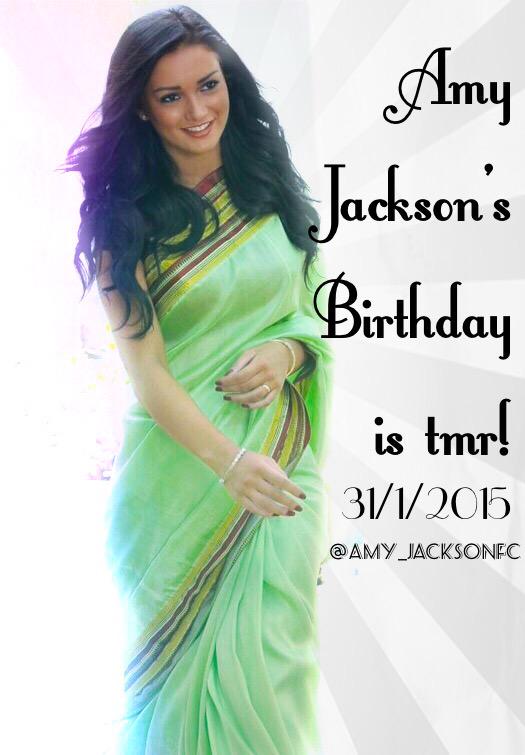  advance happy birthday to Amy Jackson 