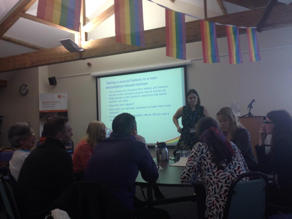 LGBTfdn's tweet photo. Good discussion on LB women's sexual health, including Trans women.More awareness leads to more #comprehensiveservice http://t.co/xmyvH9HbLl