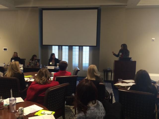 Our very own <a href="/Sharokc/">Sharon Cook</a> leading the Women Executive Panel Discussion at the <a href="/GABankers/">GaBankersAssociation</a> Women In Banking Conference