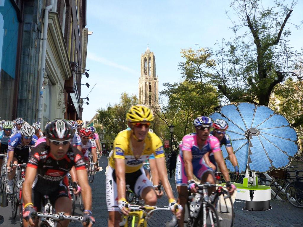 VoordorpUtrecht's tweet photo. Eneco financiert de energiezonnebloem #smartflower voor eenZichtbaar Duurzaam Utrecht @LeTourUtrecht @lotvanhooijdonk http://t.co/ePHwcCBnJn