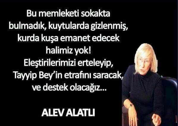Böyle Vatansever
AYDIN'larımız olmalı..
Rabbim sayınızı arttırsın
<a href="/AlevAlatli/">Alev Alatlı</a> 

BaşkanlıkSistemi ÜlkemİçinGerekli