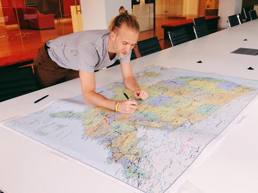 #FoxFotoFriday Staff mbr, Sam Fox, makes final tweaks to his route. Official launch of Tour de Fox... coming soon!!!