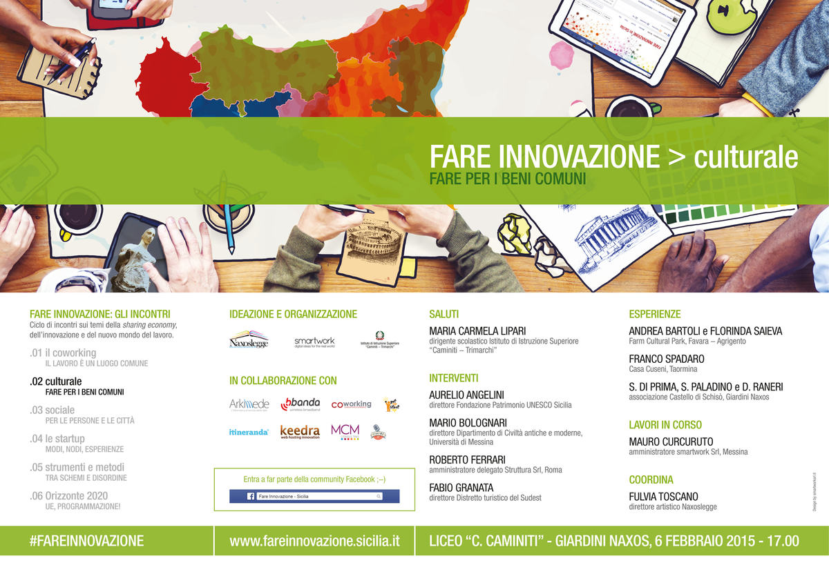 #FAREINNOVAZIONE: venerdì prossimo si parlerà di #cultura e di #innovazione #culturale eepurl.com/bcWerz