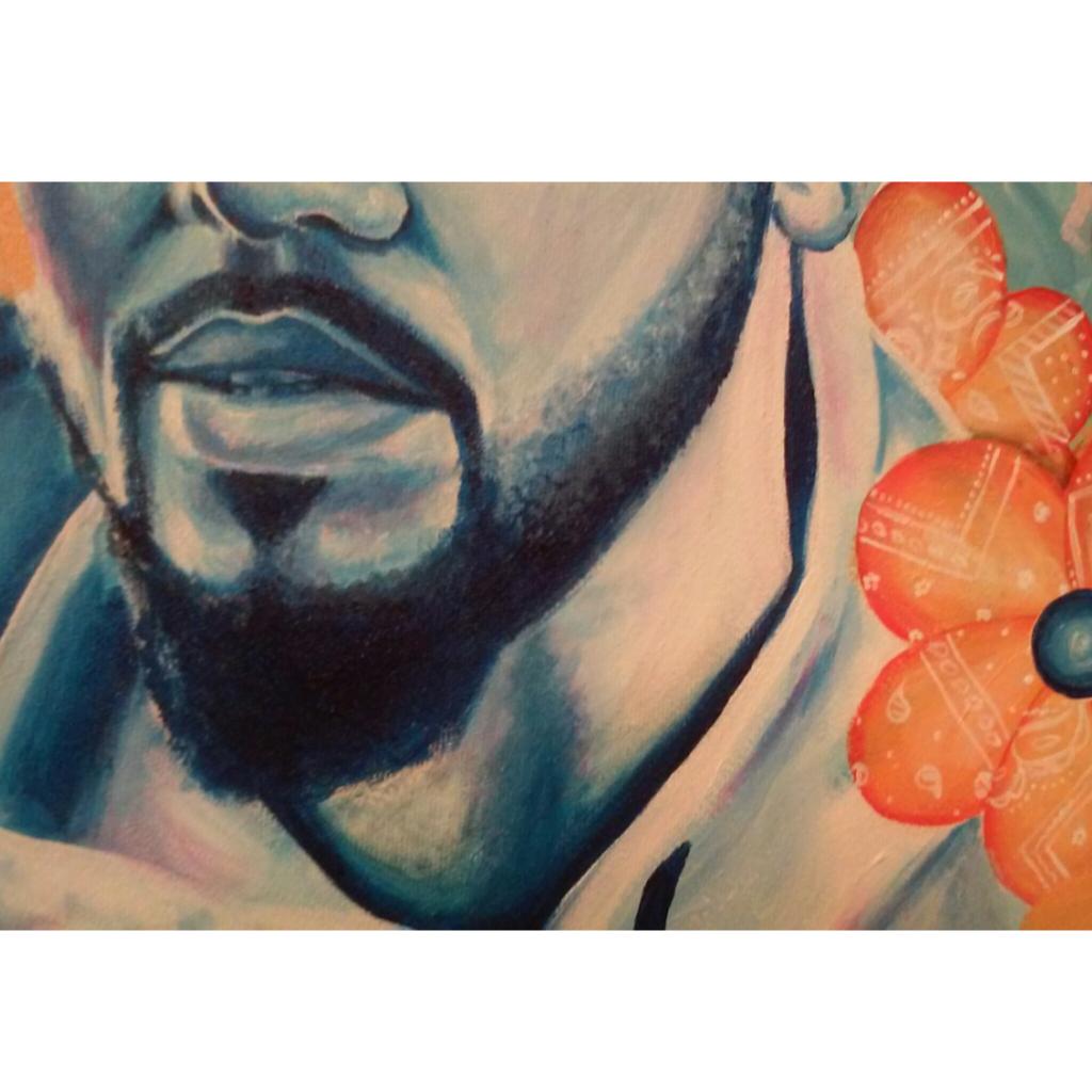 Been up since 4am working on this <a href="/JColeNC/">J. Cole</a> tribute painting for my show tomorrow! #MyHero <a href="/RikkiMaa/">letty</a> #BeThere #Phx #AZ