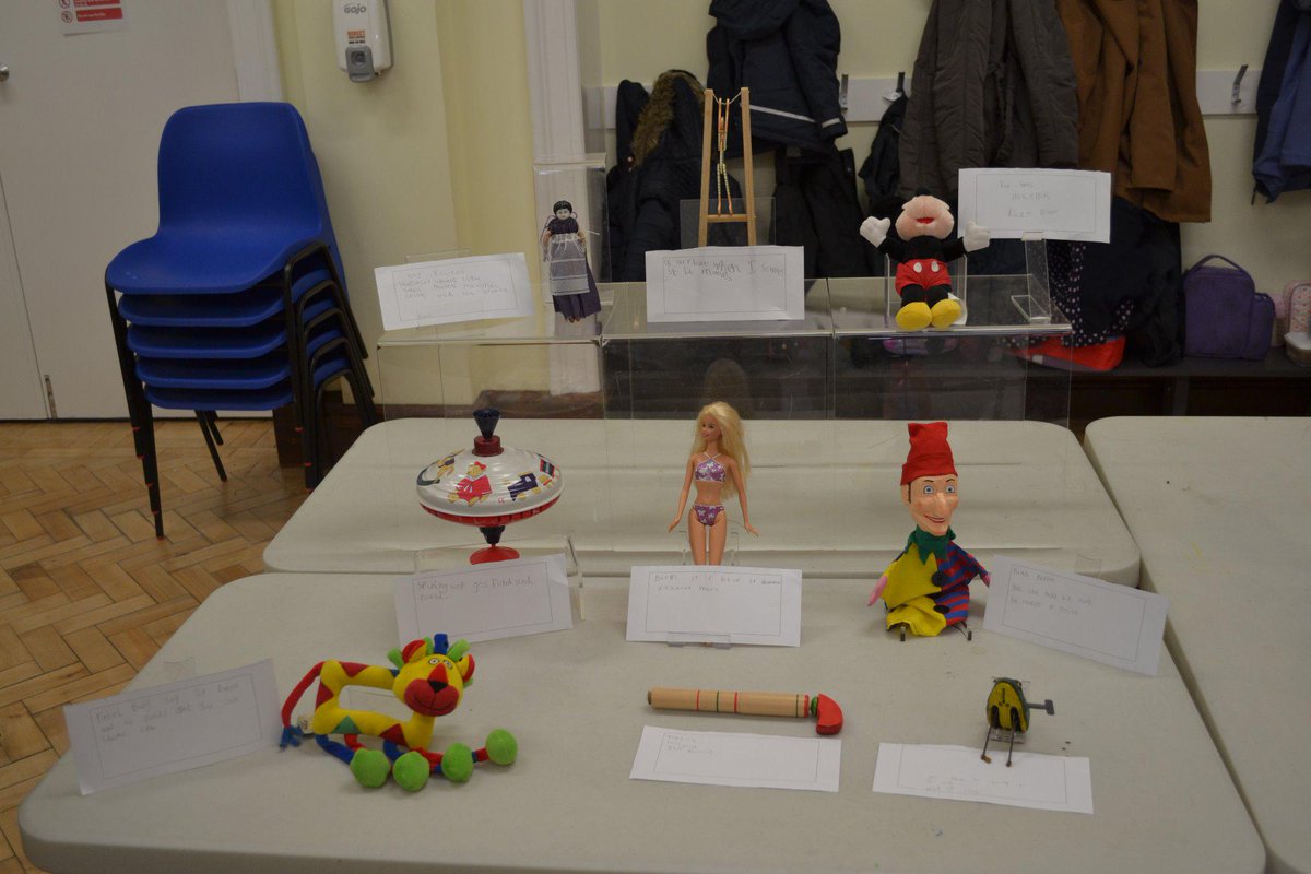 CoastEdUK's tweet photo. Yr1 children from @LancingCollege Prep Worthing created their own toy displays this morning - what do you think? http://t.co/gcbVsYbPEF