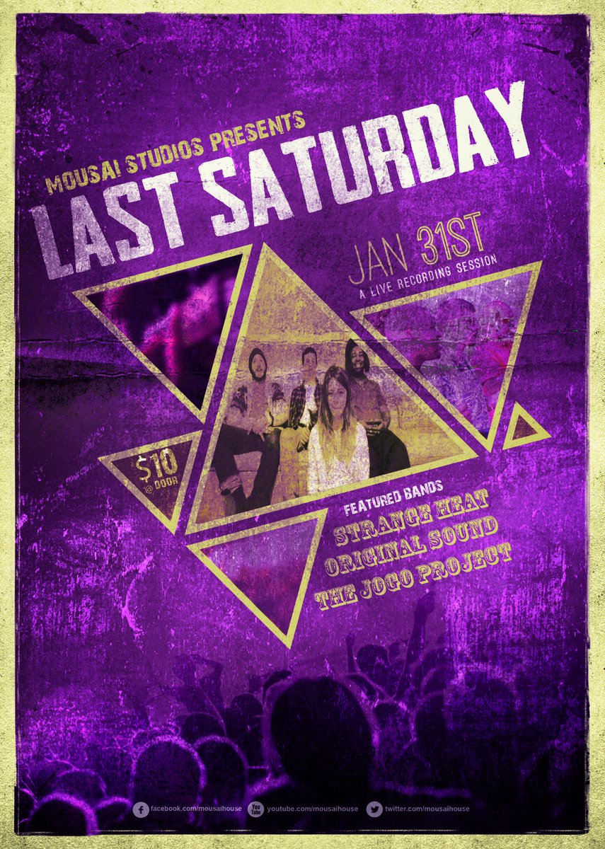 Tomorrow!! We play one set at 9pm, so don't be late! #LastSaturday <a href="/MousaiHouse/">Mousai House</a> <a href="/UnionArtsDC/">Union Arts DC</a>