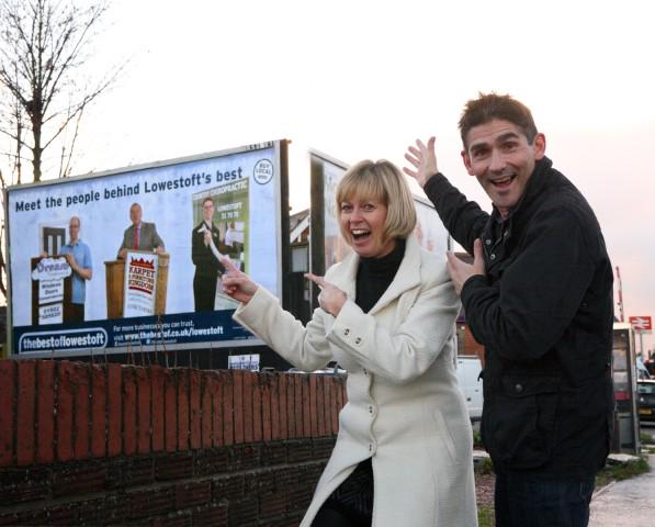 bestoflowestoft's tweet photo. And here's our first billboard in #Lowestoft way back in November 2012. And a great success ever since! http://t.co/54Cso2pIMS
