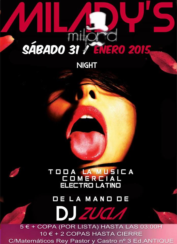 ACzucli's tweet image. Mañana sábado 31 os esperamos en MILORD de nuevo !!!NO TE LO PUEDES PERDER, SIN TI NO ES LO MISMO ... LO SABES !