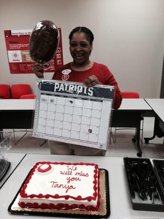 50% of my Pats problem just left! We will miss you Tanya...Good Luck in Boston at your new store!   T2203 #492strong