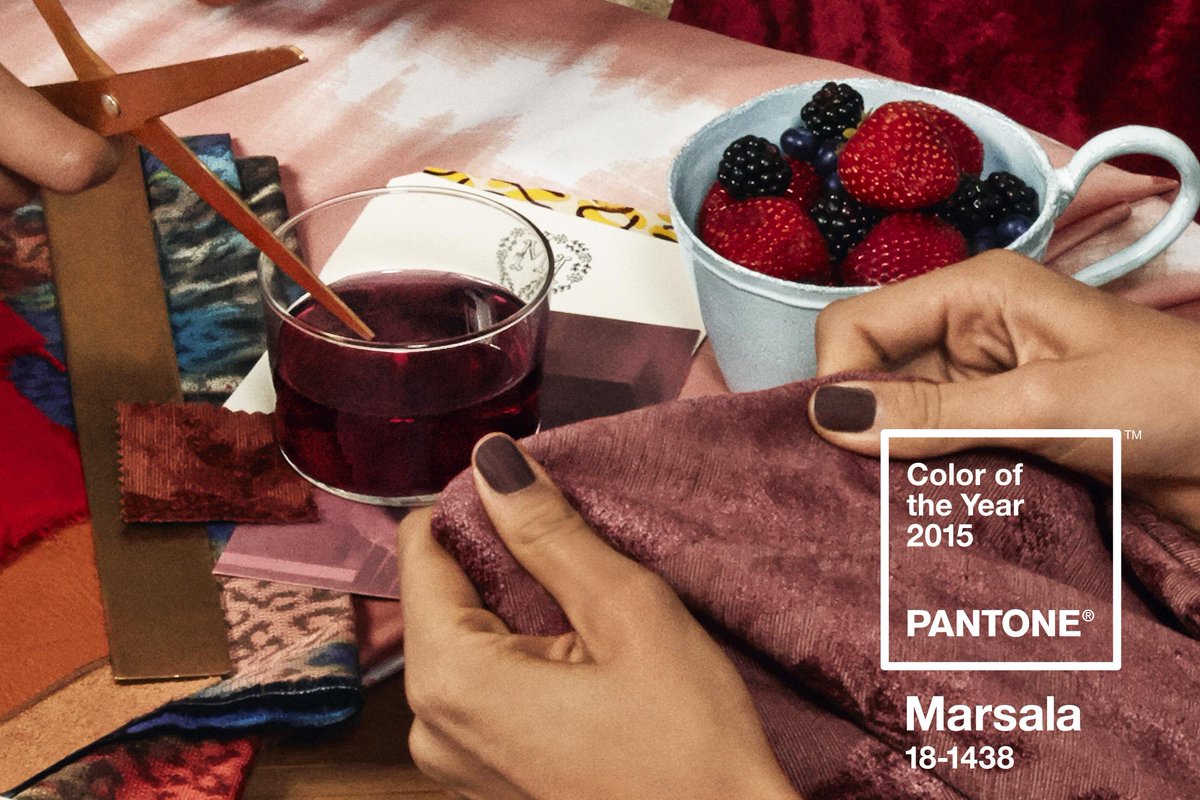 pantone's tweet image. Pantone Color Of The Year Influences Product Development and Purchasing Choices bit.ly/1sV0kBA #Marsala