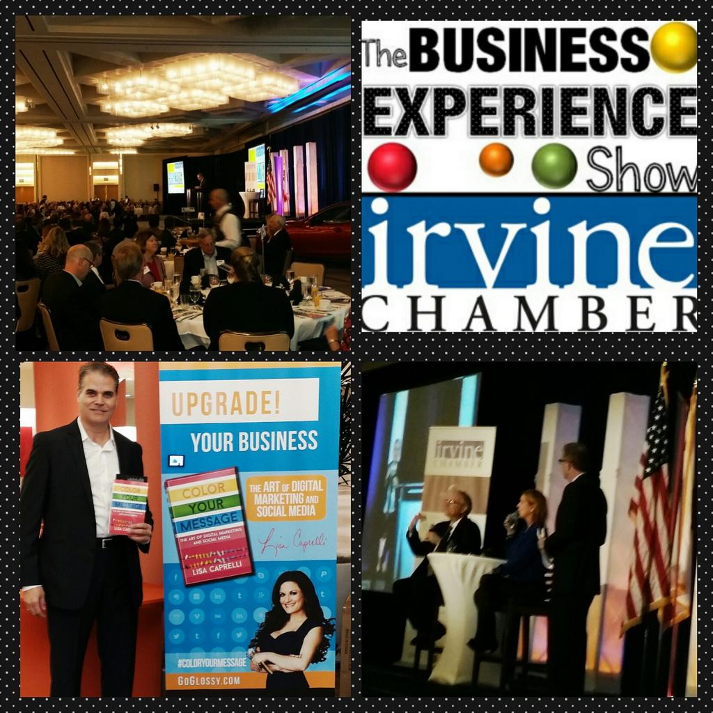 HappyLifestyleO's tweet photo. #BizOutlook Great morning! @irvinechamber @UCIrvine_MBA @ChristineRomans #ColorYourMessage http://t.co/AL6Rg0Kzli