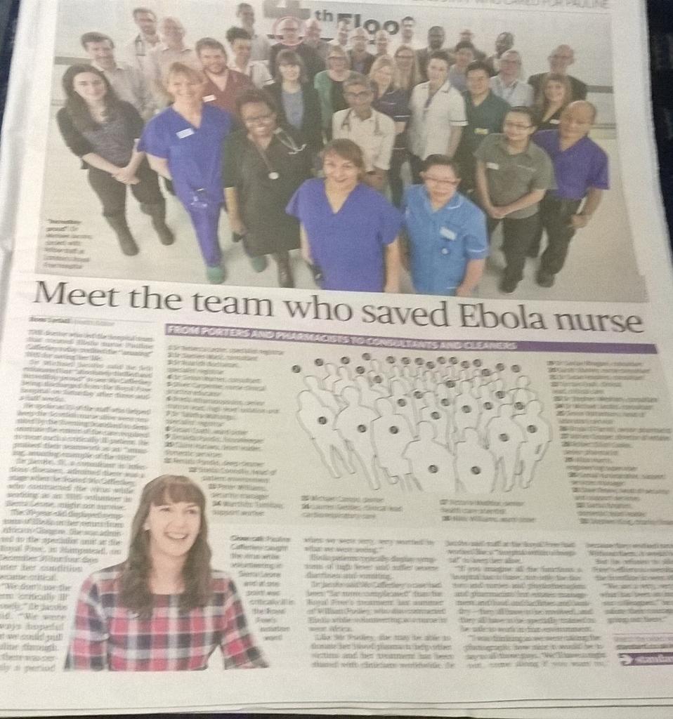 Till (@iamths1973) on Twitter photo Great <a href="/RossLydall/">Ross Lydall</a> <a href="/standardnews/">Standard News</a> piece on our local 🏥 <a href="/RoyalFreeNHS/">Royal Free London</a>, on #PaulineCafferkey 🌟team👏 <a href="/butNHS/">Big Up the NHS 💙</a> <a href="/Jeremy_Hunt/">Sir Jeremy Hunt MP</a> Great <a href="/RossLydall/">Ross Lydall</a> <a href="/standardnews/">Standard News</a> piece on our local 🏥 <a href="/RoyalFreeNHS/">Royal Free London</a>, on #PaulineCafferkey 🌟team👏 <a href="/butNHS/">Big Up the NHS 💙</a> <a href="/Jeremy_Hunt/">Sir Jeremy Hunt MP</a>