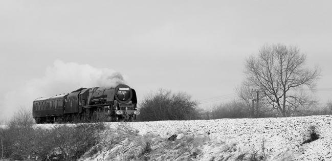 Dulst's tweet photo. 46233 on her way today to head up the Cumbrian Mountain Express tour from Carnforth tomorrow. http://t.co/SxlCRfMK41