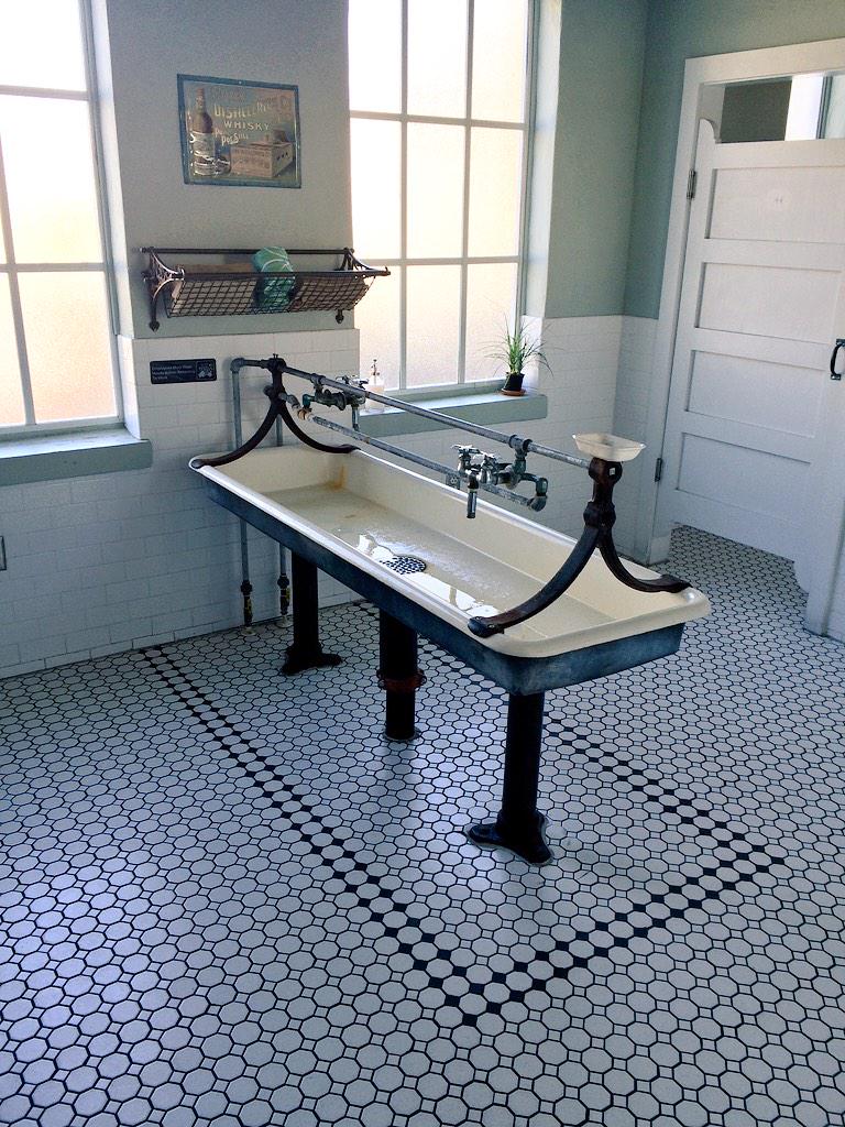 BEAUTIFUL sinks (and a stellar preservation job) at <a href="/StAugDistillery/">StAugustineDistillery</a>