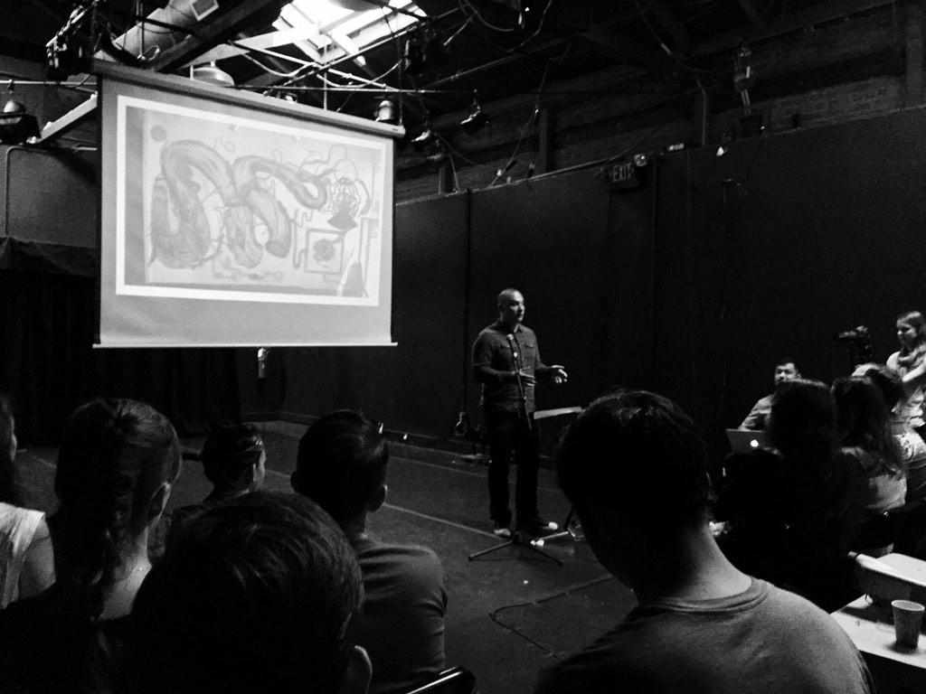 SavorOakland's tweet photo. Amazing creative vibe @Oakland_CM with @LeQuiVive #savoroakland #OaklandLoveIt #oaklandgrown http://t.co/WqrCL6Givp