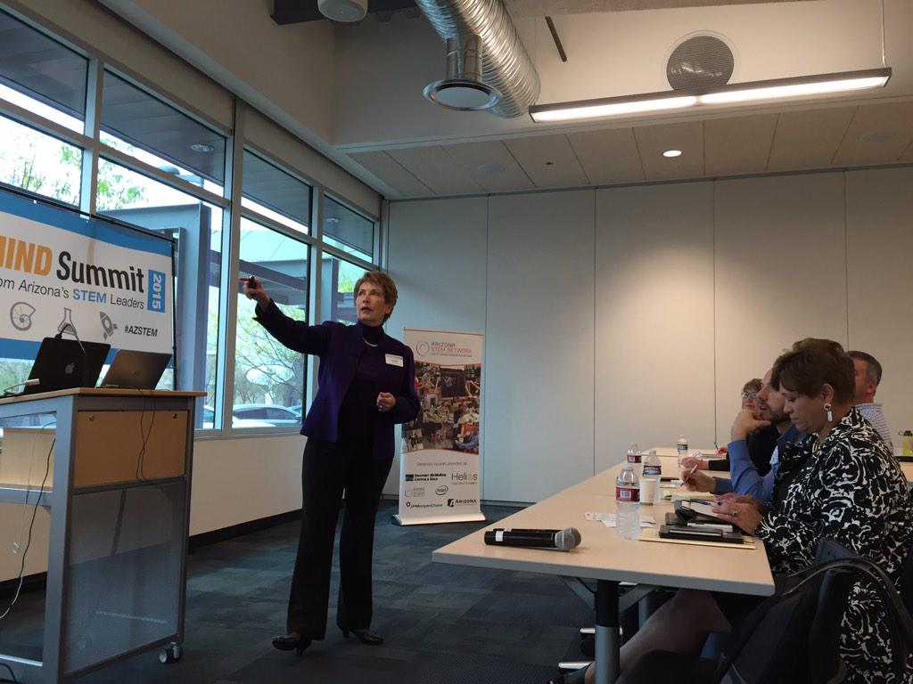 amybwang's tweet image. Dr. Jo Anne Vasquez of @HeliosEdFnd: #AZSTEM education &quot;is about application. You can&apos;t apply what you don&apos;t know.&quot;