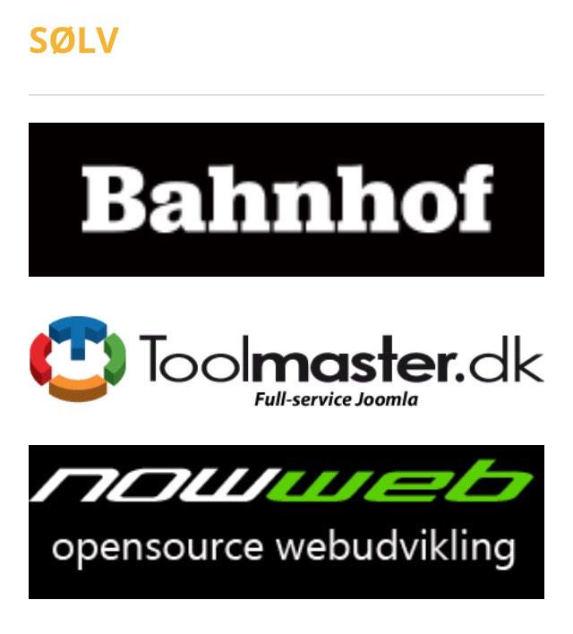 JoomladayDK's tweet photo. Tak til SØLV #sponsor til #jd15dk #kolding #bahnhof #toolmaster #nowweb #joomladay http://t.co/1lyz11WzPH
