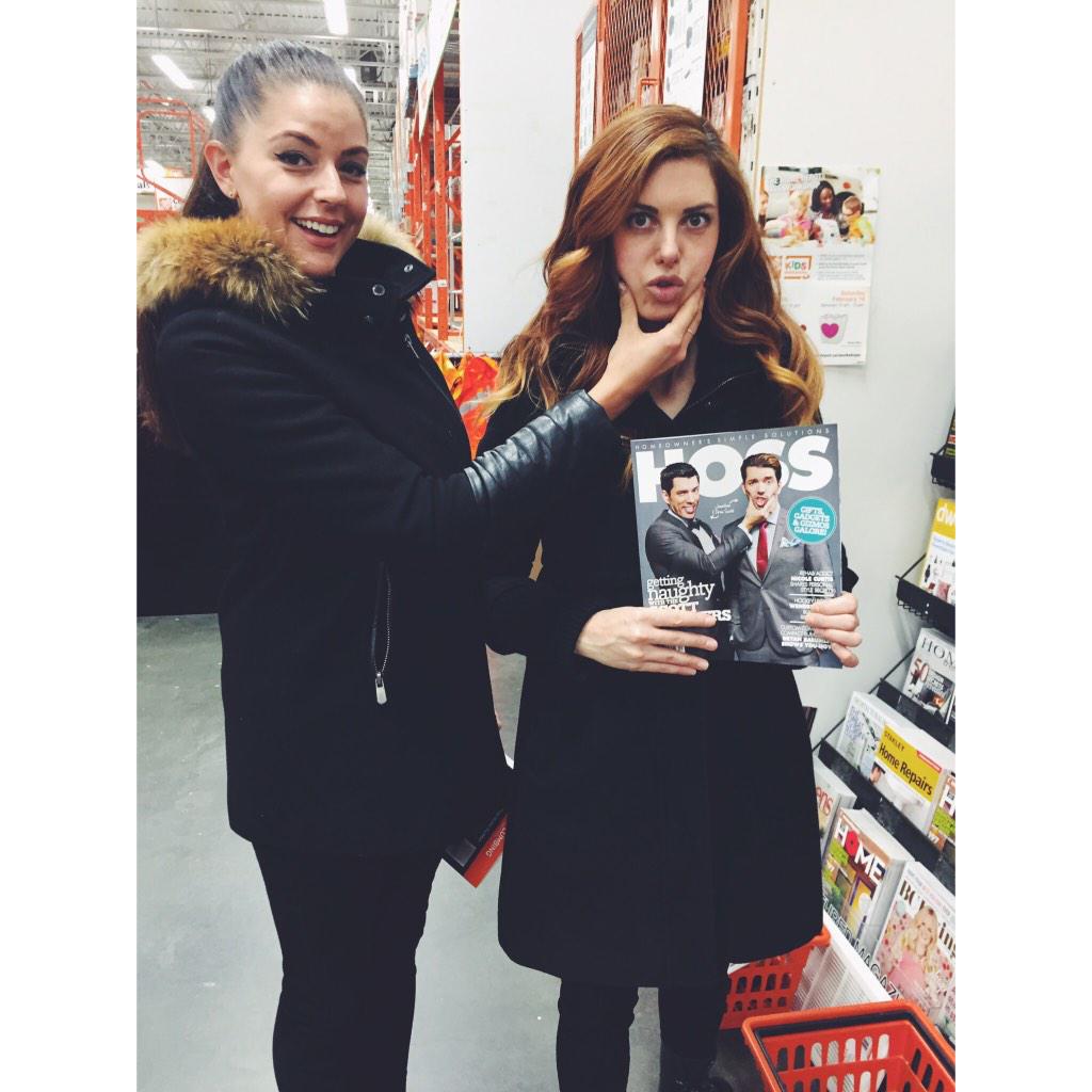 kimandcindy's tweet photo. Chanelling @propertybrotherstv @mrdrewscott @mrsilverscott on the cover of @hossmagazine @homedepot #diy #goofballs http://t.co/LRLRvhhArJ