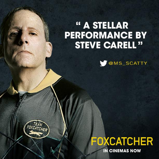 Have you seen #FOXCATCHER? Oscar nominated @SteveCarell stars in the incredible true-story. bit.ly/1JgQQ95