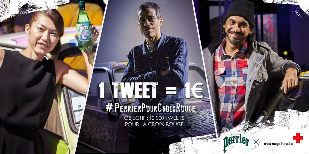 Perrier's tweet photo. RT ou tweetez avec #PerrierPourCroixRouge pour atteindre les 10 000€ reversés à la @CroixRouge. http://t.co/QW5XLqzpXl