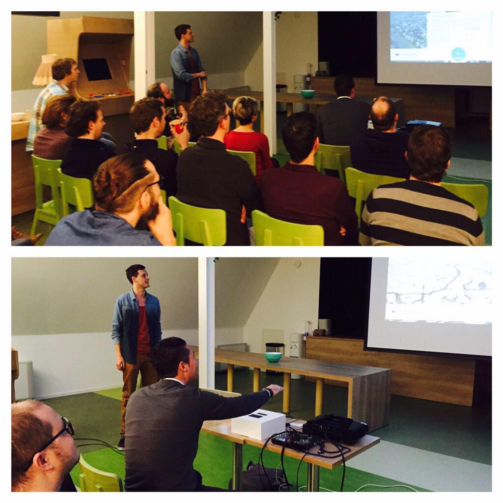 born05's tweet image. Cool prototype presentation of our intern Robbert(o) - how to improve customer experience with #RFID and #LEAP -