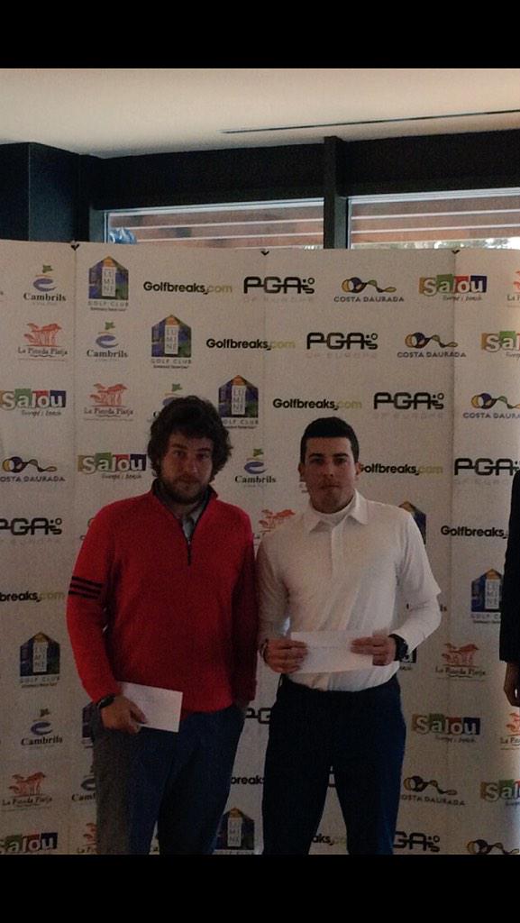 GolfVallromanes's tweet photo. .@rafgallardogolf y @GuerreroBorjaa finalizaron 2° en el #FourballChamps @pgasofeurope con -7 hoy. SOIS MUY GRANDES http://t.co/WuJ1Cwc834