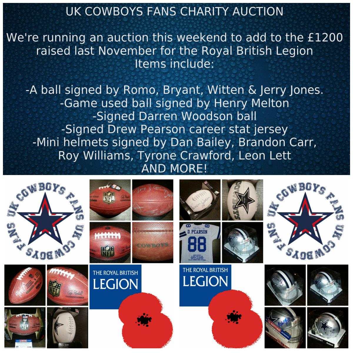 <a href="/NFL_UK_FANS/">nflukfans.co.uk</a> Please RT the <a href="/UKCowboysFans/">تذاكر بوليفارد وورلد | Blvd World</a> auction all proceeds to <a href="/PoppyLegion/">Royal British Legion</a> bid here:goo.gl/wf5yY3