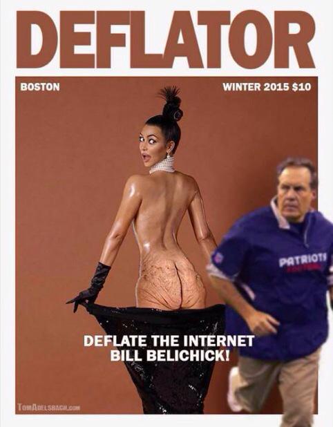 Sthrnside's tweet image. Deflate the internet Belichick