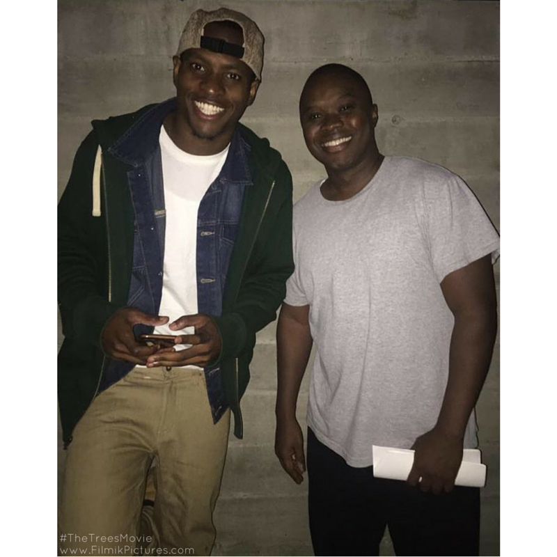 TheTreesMovie's tweet photo. Can you tell it's #Friday on set? All smiles from @LondonWorld_817 &amp; Vicellous. We hope everyone has a great weekend! http://t.co/EO2Ty6cXnX