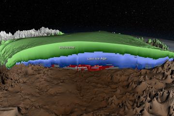 LiveScience's tweet photo. Greenland's Hidden Ice Layers Revealed in New Map http://t.co/DVoyT1gNuy http://t.co/NzAvYN53Nw